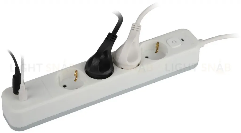Сетевой фильтр Эра USF-4es-1,5m-2xUSBAC-W Б0059571 Б0059571