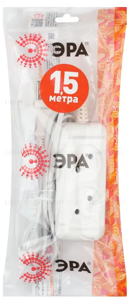 Удлинитель электрический Эра UX-2-1,5m Б0038557 Б0038557