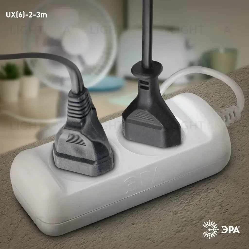 Удлинитель электрический Эра UX(6)-2-3m Б0038565 Б0038565