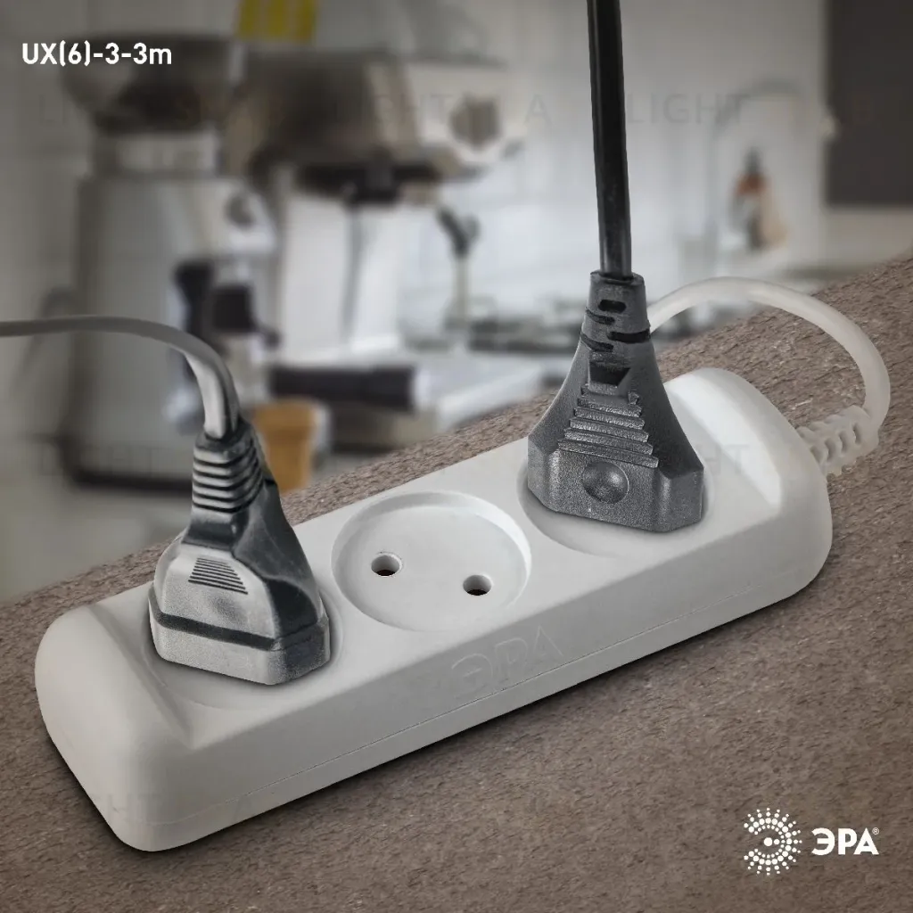 Удлинитель электрический Эра UX(6)-3-3m Б0038568 Б0038568