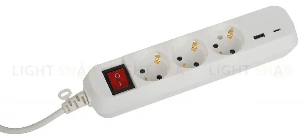 Удлинитель электрический Эра UB-3es-3m-USB Б0052898 Б0052898