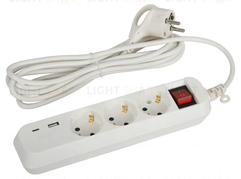 Удлинитель электрический Эра UB-3es-3m-USB Б0052898 Б0052898
