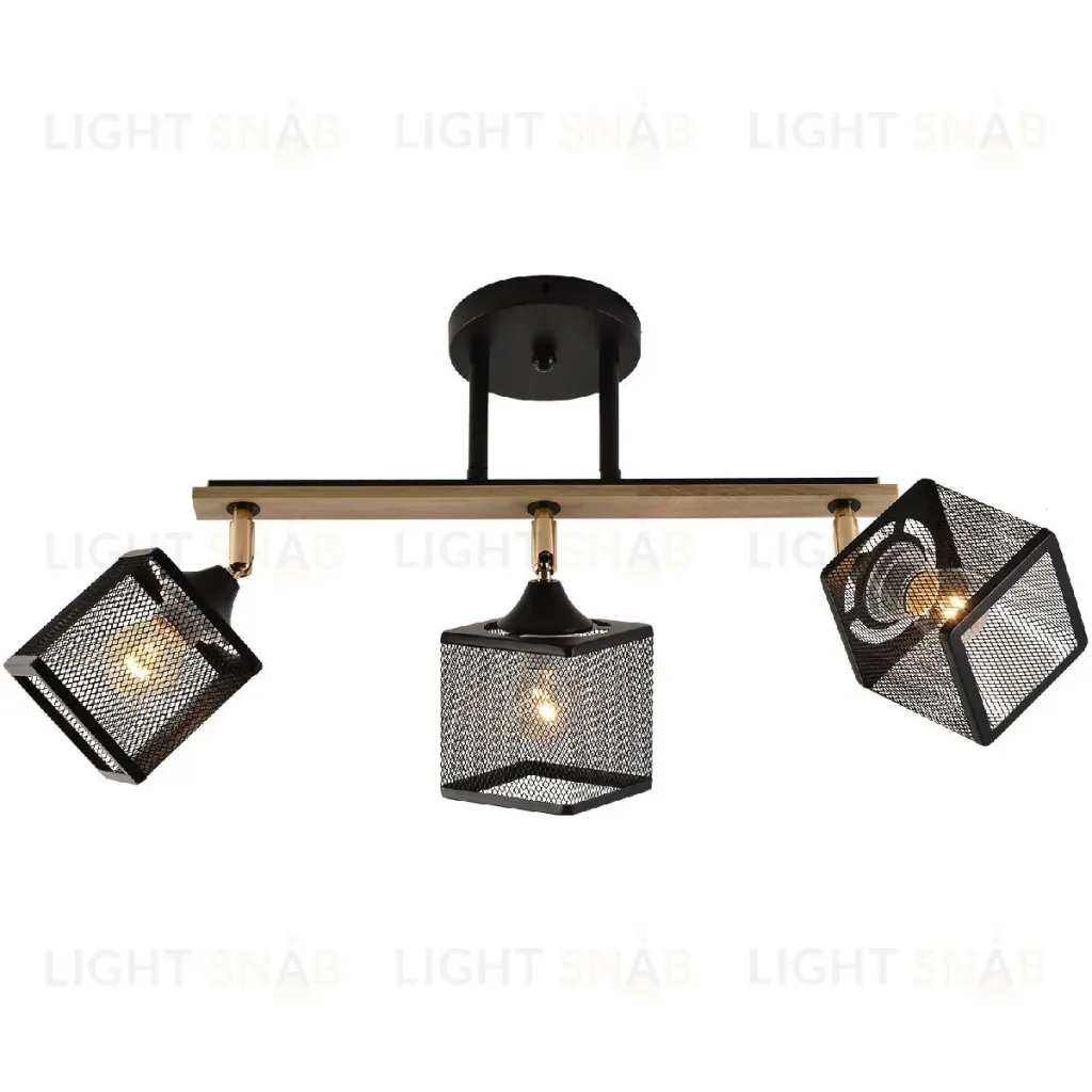 Спот Reluce 01591-3.3-03B BK+FGD+WOOD 01591-3.3-03B BK+FGD+WOOD