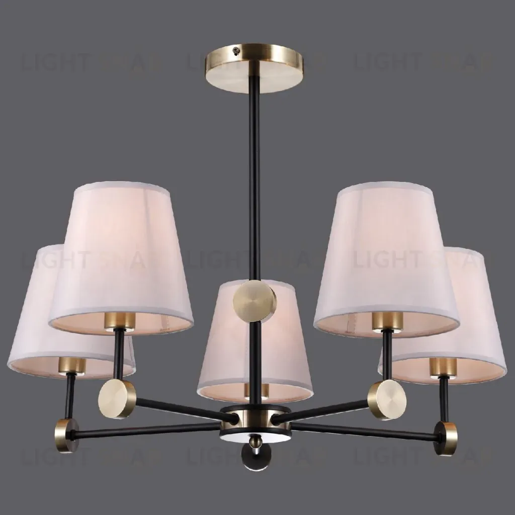 Люстра на штанге Illumico IL0394-5CSQ-24 BK AB CASTOR IL0394-5CSQ-24 BK AB CASTOR