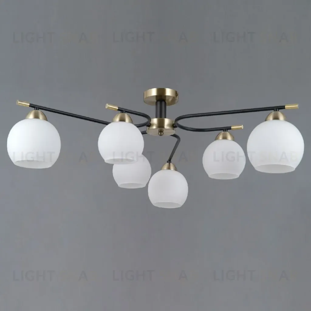 Потолочная люстра Illumico IL0638-6CSQ-24 AB BK LIBRA IL0638-6CSQ-24 AB BK LIBRA
