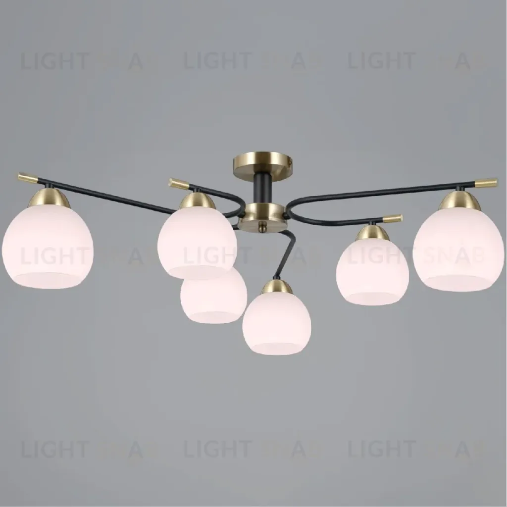 Потолочная люстра Illumico IL0638-6CSQ-24 AB BK LIBRA IL0638-6CSQ-24 AB BK LIBRA