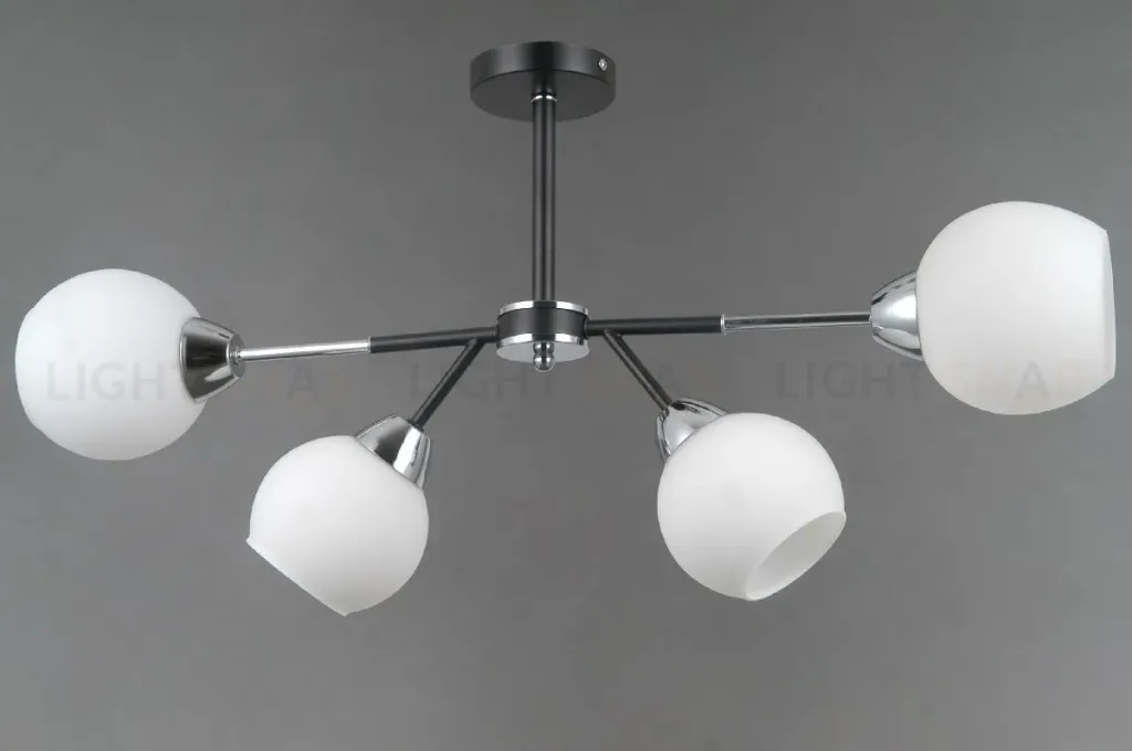 Люстра на штанге Illumico IL0715-4CSQ-24 BK CR LIBRA IL0715-4CSQ-24 BK CR LIBRA