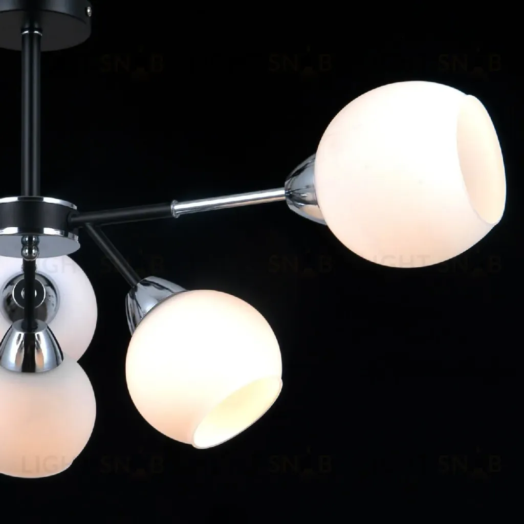 Люстра на штанге Illumico IL0715-6CSQ-24 BK CR LIBRA IL0715-6CSQ-24 BK CR LIBRA