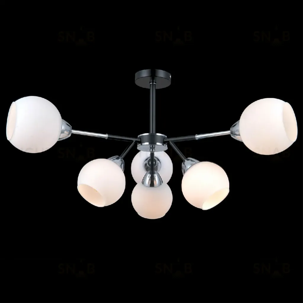 Люстра на штанге Illumico IL0715-6CSQ-24 BK CR LIBRA IL0715-6CSQ-24 BK CR LIBRA