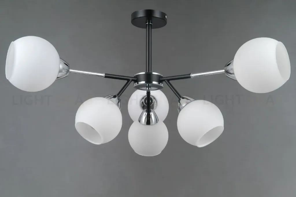 Люстра на штанге Illumico IL0715-6CSQ-24 BK CR LIBRA IL0715-6CSQ-24 BK CR LIBRA