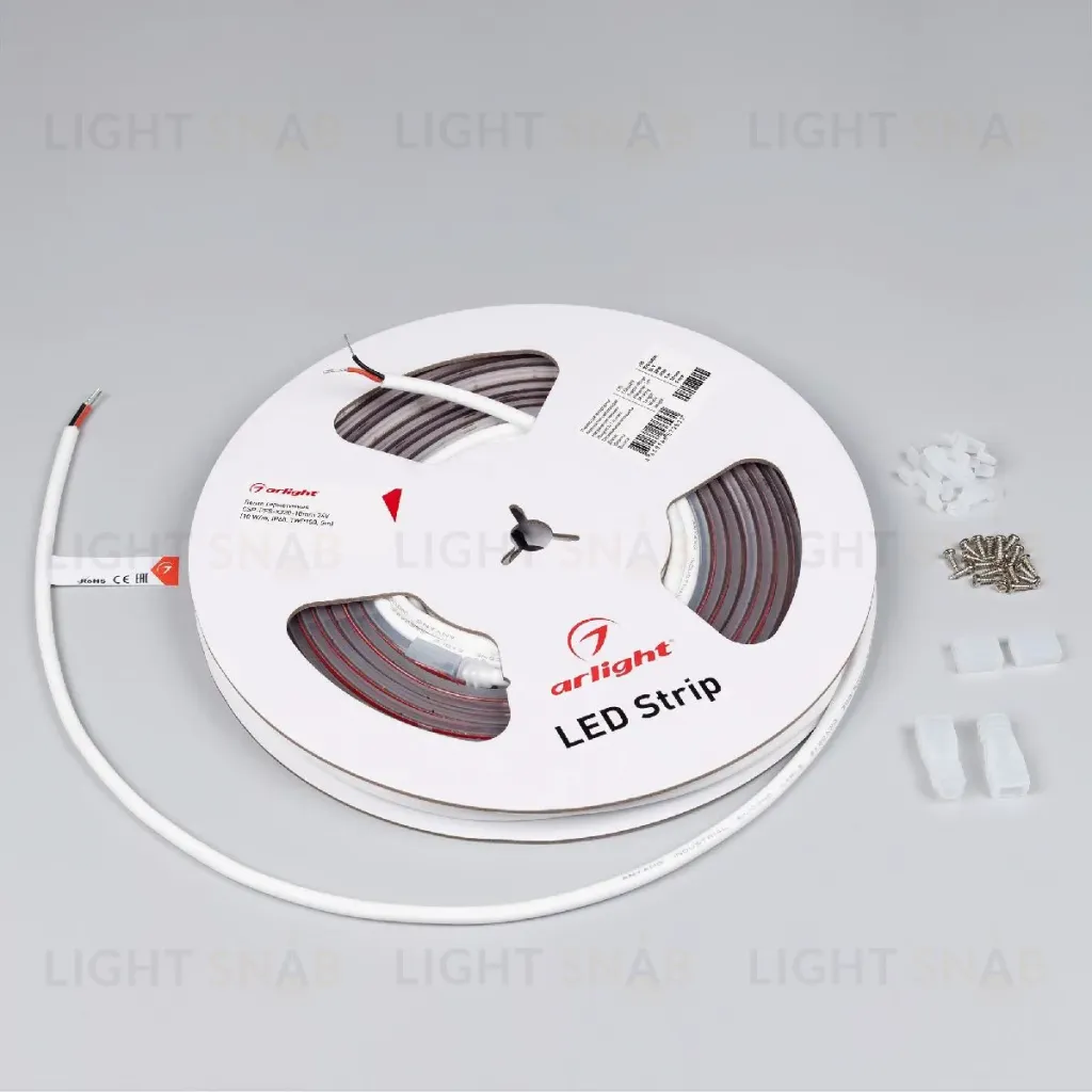 Светодиодная лента герметичная Arlight CSP-PFS-X320-10mm 24V White6000 (10 W/m, IP68, TWP100, 5m) 045050 045050