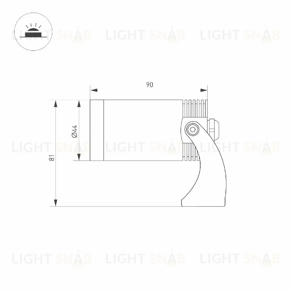 Прожектор Arlight KT-WATER-R44-8W Warm3000 047733 047733