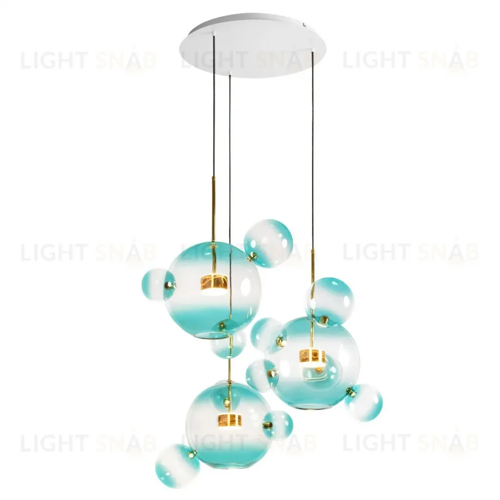 Подвесная люстра Loft IT Bolle 2027-D3 Blue 2027-D3 Blue