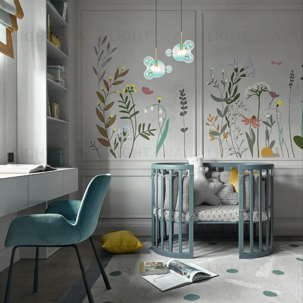 Подвесной светильник Loft IT Bolle 2027-P4 Blue mini 2027-P4 Blue mini