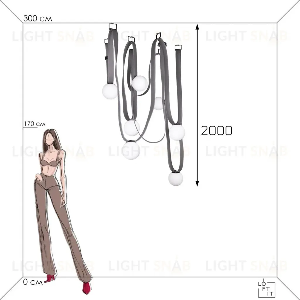 Подвесная люстра Loft IT Picot 10240/7 10240/7