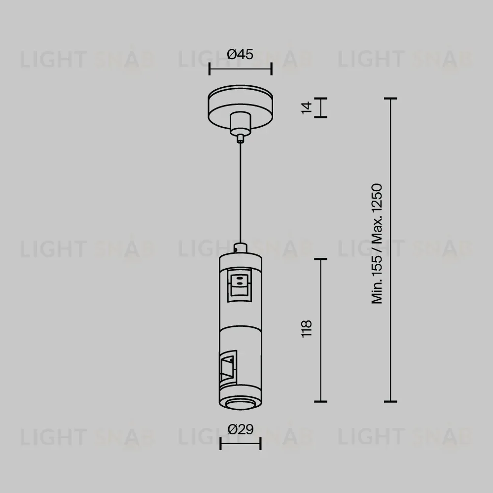 Подвес тросовый двойной Maytoni Flarity TRA157SW-D1-BS TRA157SW-D1-BS