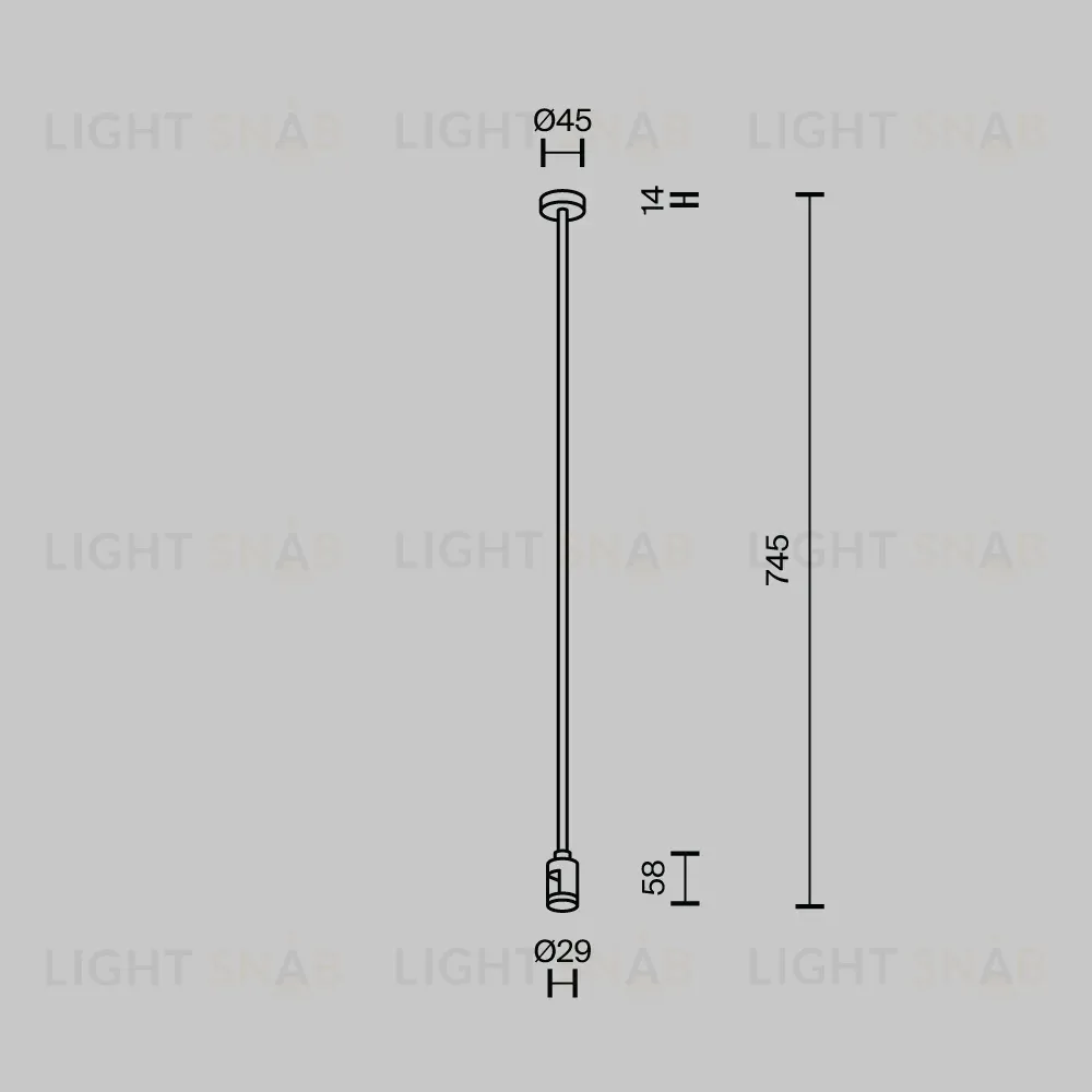 Крепление потолочное с вводом питания Maytoni Flarity TRA159C-B1-B TRA159C-B1-B
