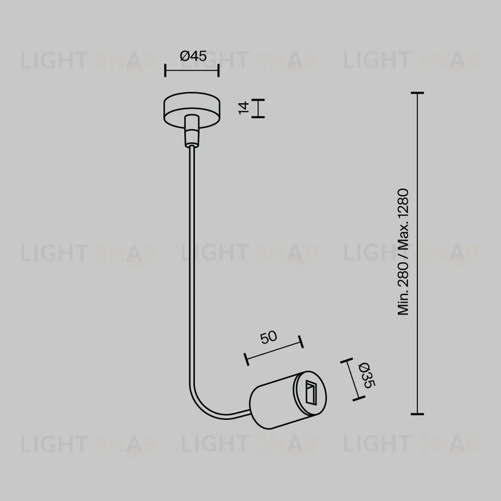 Ввод питания боковой Maytoni Flarity TRA154C-SB1-B TRA154C-SB1-B