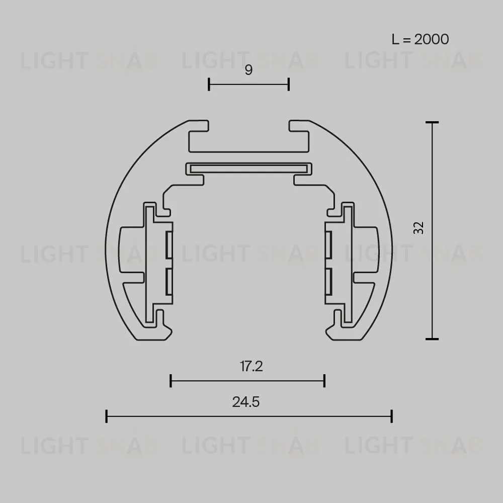 Шинопровод магнитный Maytoni Exility TRXM034-R-412W TRXM034-R-412W