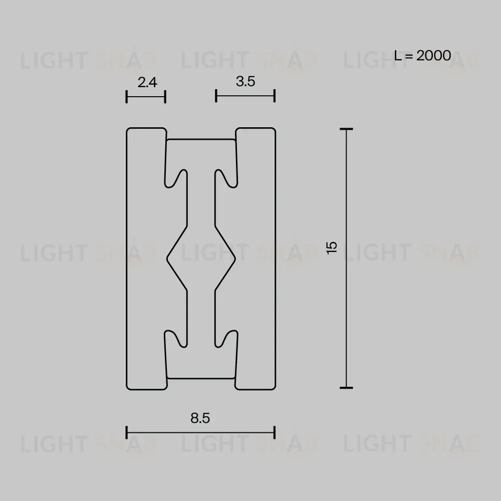 Шинопровод магнитный Maytoni Flarity TRX154-112B TRX154-112B