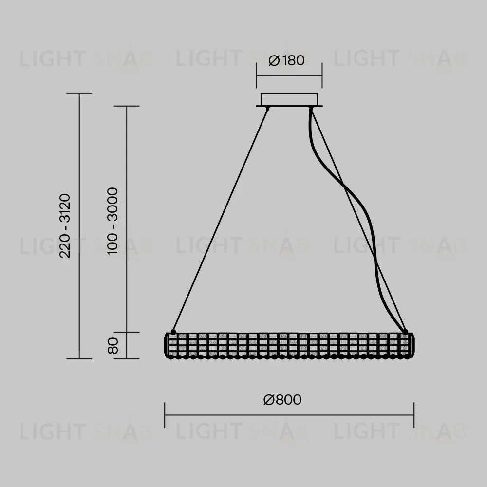 Подвесная люстра Maytoni Castello MOD335PL-L40CH3K MOD335PL-L40CH3K
