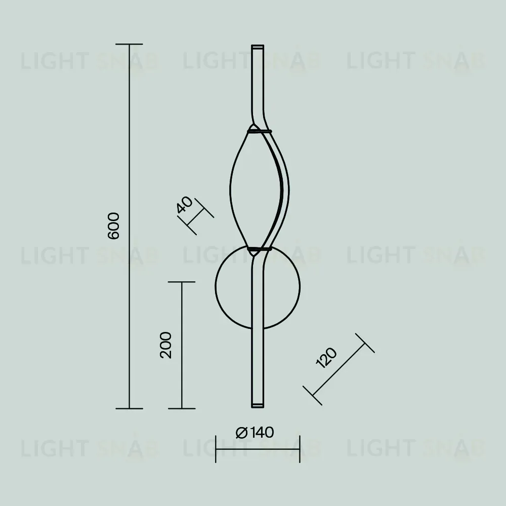 Настенный светильник Maytoni Foresight MOD347WL-L8BS3K MOD347WL-L8BS3K