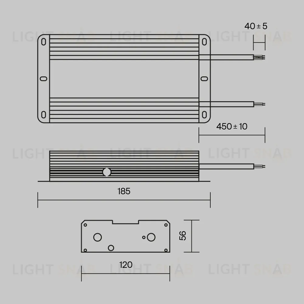 Блок питания Maytoni Power Supply Magnetic PSL008-480W-48V-IP67 PSL008-480W-48V-IP67