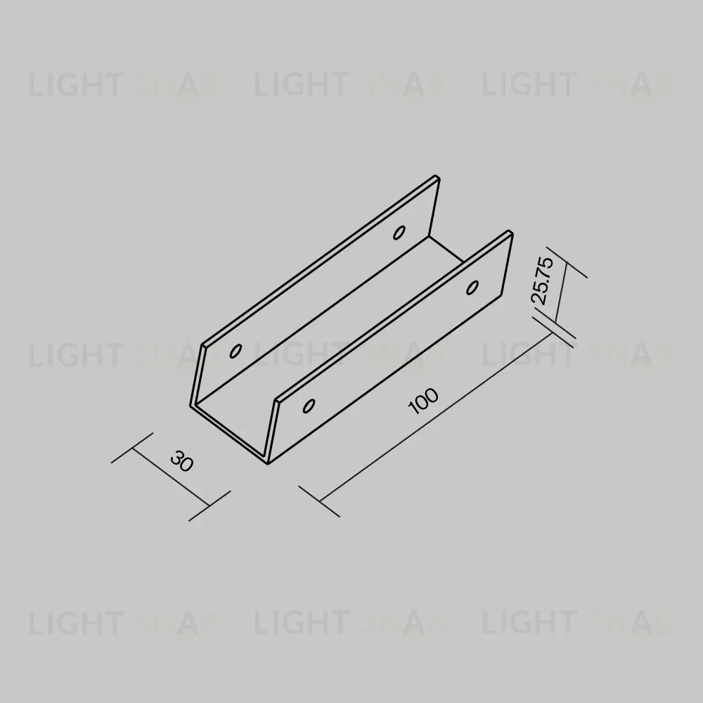 Коннектор прямой для профиля Maytoni Elasity O-TR001-SC180 O-TR001-SC180
