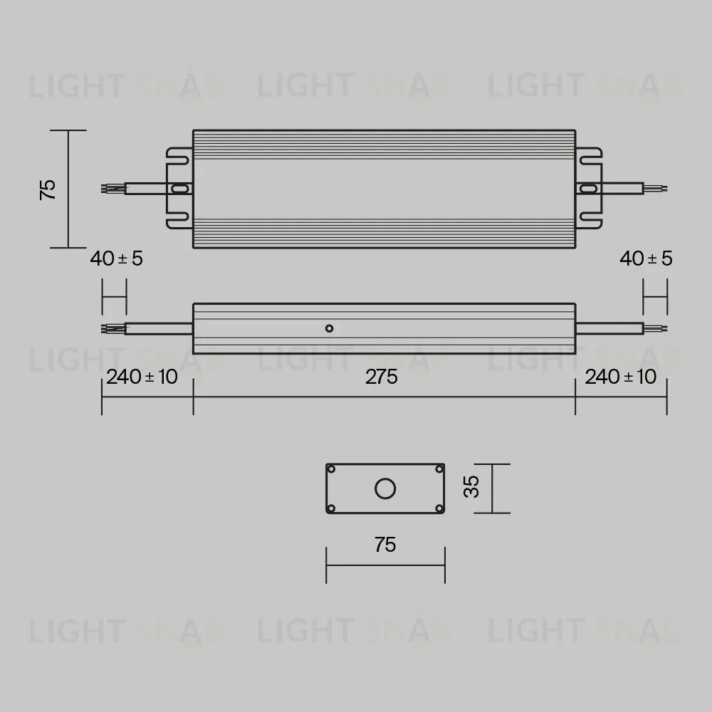 Блок питания Maytoni Power Supply Magnetic PSL008-300W-48V-IP67 PSL008-300W-48V-IP67