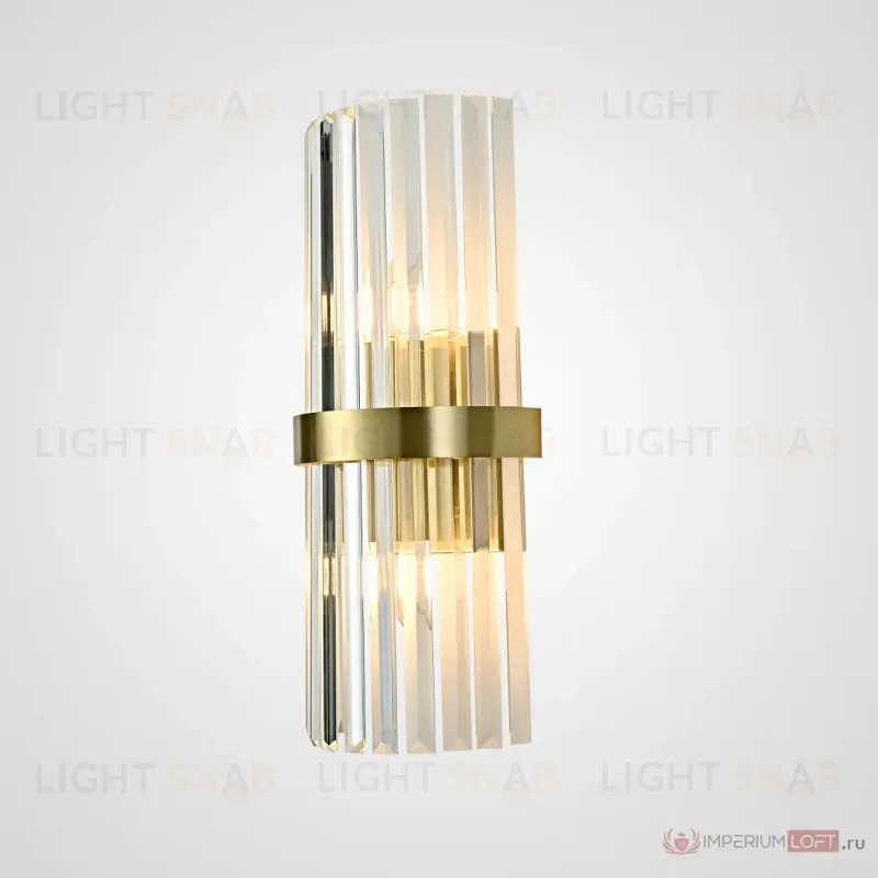 Бра ImperiumLoft Clear Glass Gold metal Wall Lamp 147727-22 147727-22