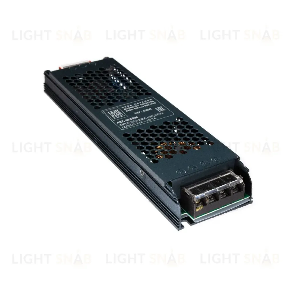 Блок питания для светодиодной ленты Lightstar 400Вт DC24В 16.7А IP20 424400 424400