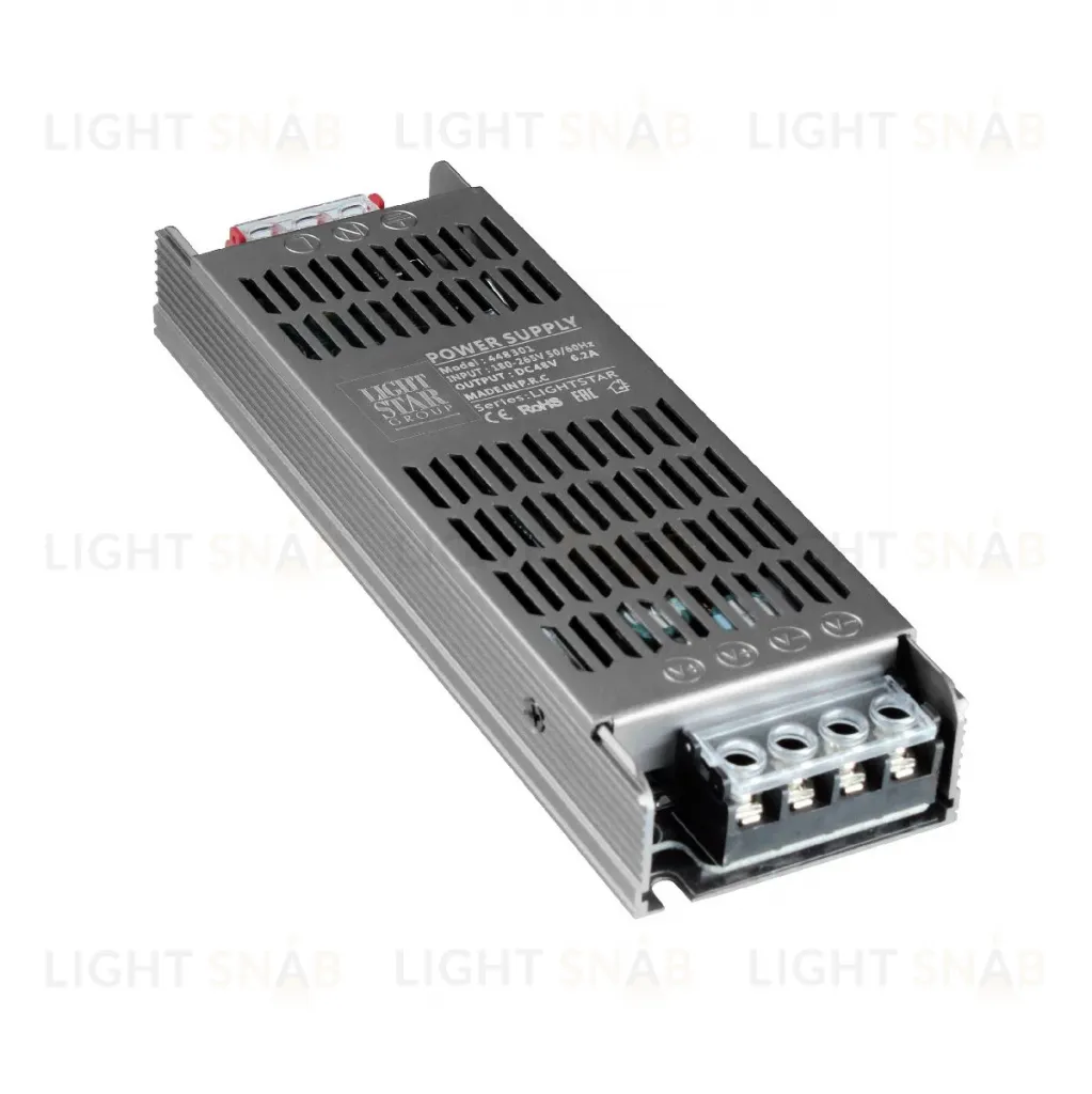 Блок питания Lightstar 300Вт DC48В 6.2А IP20 448301 448301