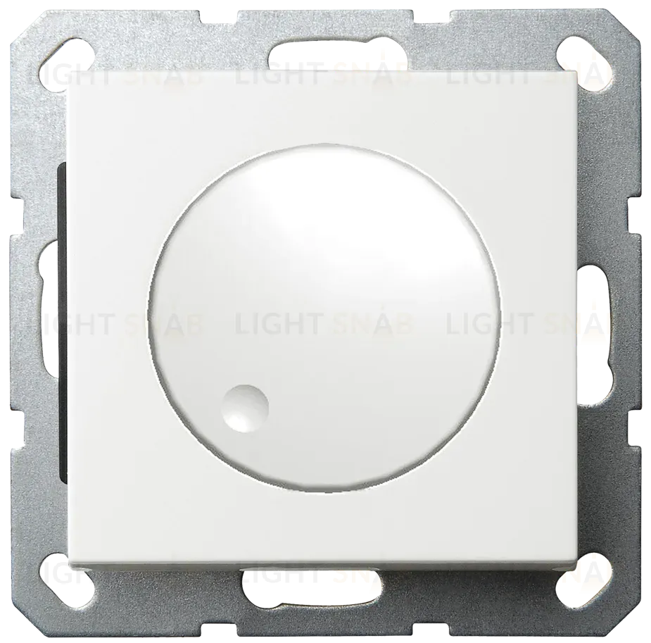 Диммер LED Jasmart в комплекте с накладкой 30-400W 230V 50Hz с возможностью подключения спутника белый глянцевый G4012W G4012W