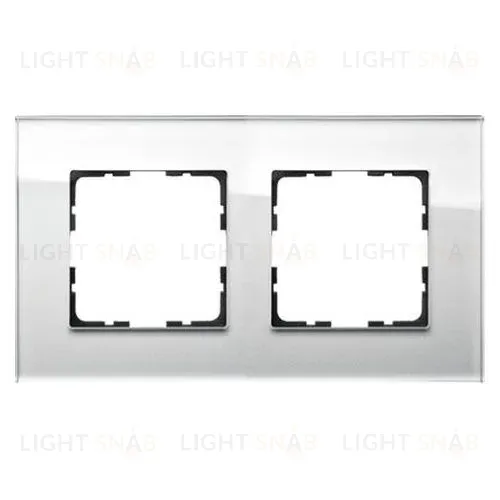 Рамка Jasmart G-Glass 2-постовая G1002GW G1002GW