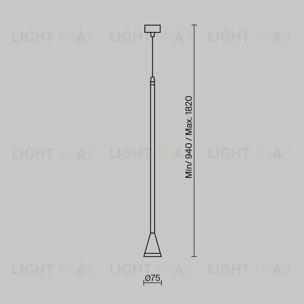 Подвесной светильник Maytoni Technical Pendant Arrow P064PL-01G-1 P064PL-01G-1