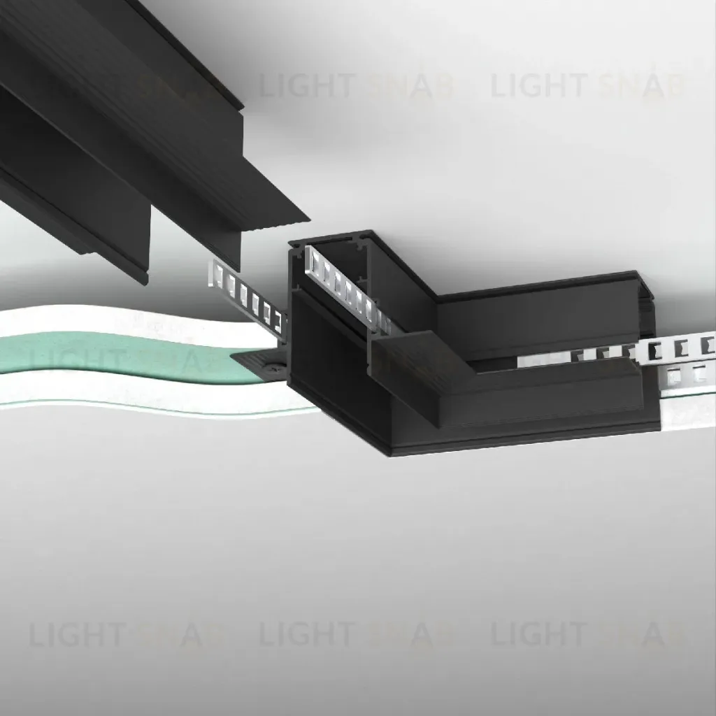 Коннектор угловой для встраиваемого шинопровода Elektrostandard Slim Magnetic 4690389206726 85214/00 a067508 4690389206726