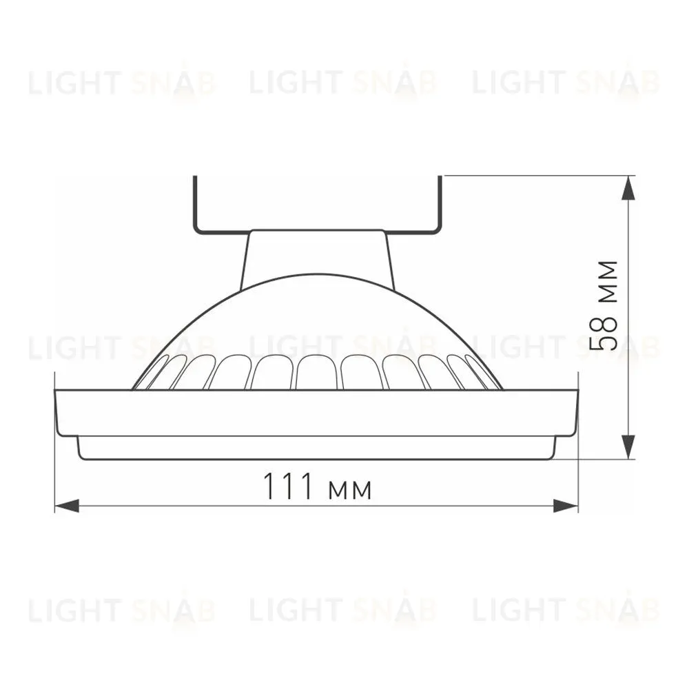 Светодиодная лампа Arlight AR111-UNIT-G53-15W- Warm3000 (WH, 24 deg, 12V) 025640 025640