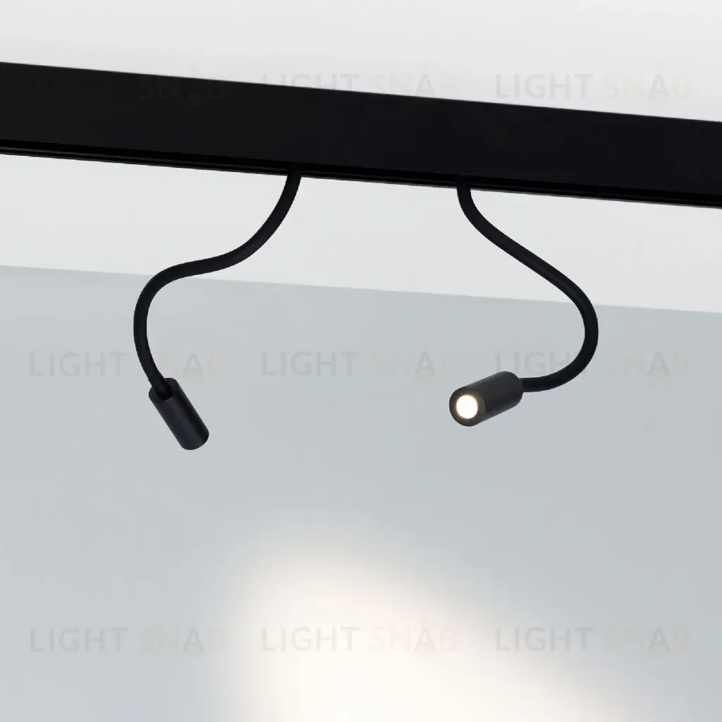 Трековый магнитный светильник Arlight MAG-ORIENT-SPOT-FLEX-R25-3W Warm3000 (BK, 24 deg, 48V) 049562 049562