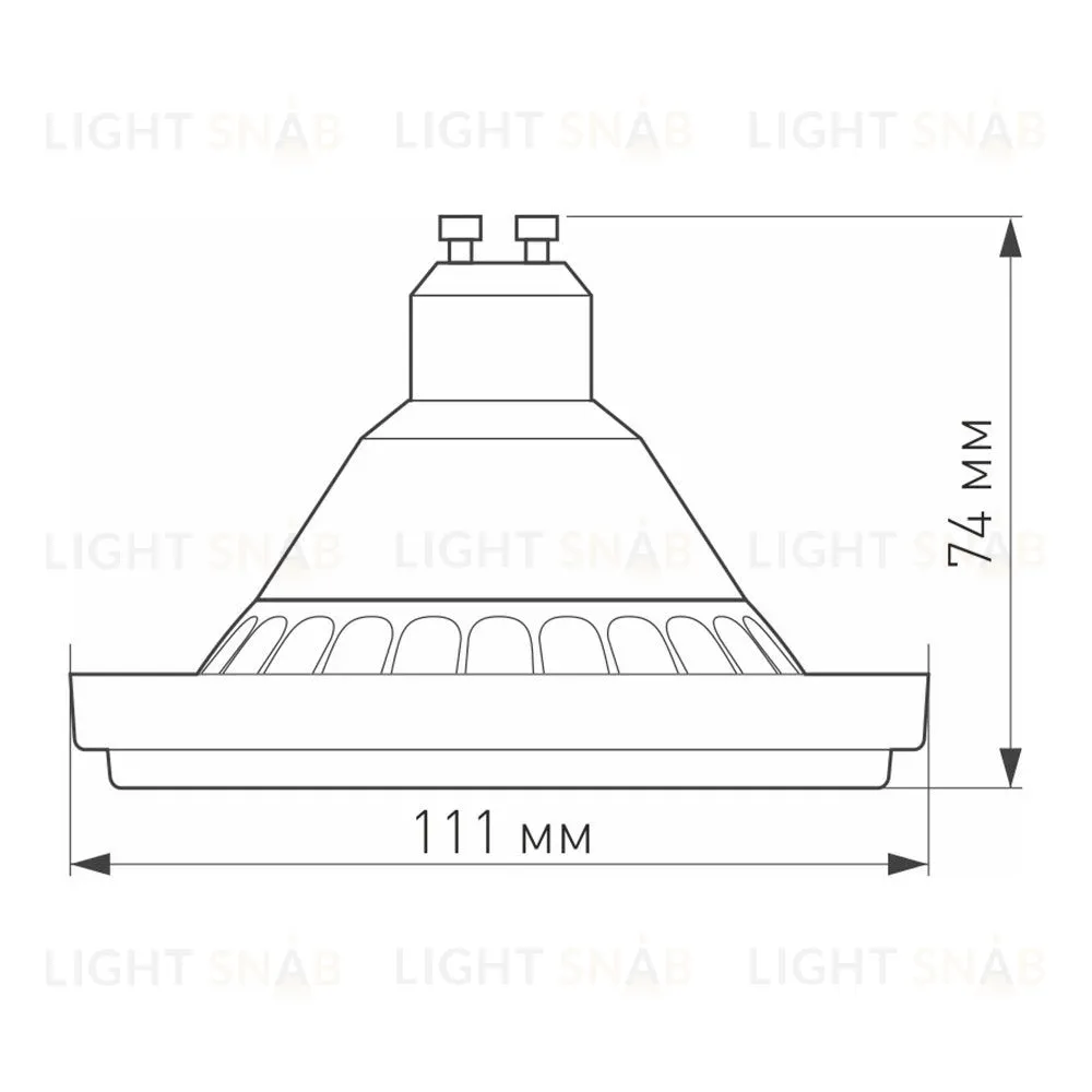 Светодиодная лампа Arlight AR111-UNIT-GU10-15W-DIM Day4000 (WH, 24 deg, 230V) 025628 025628