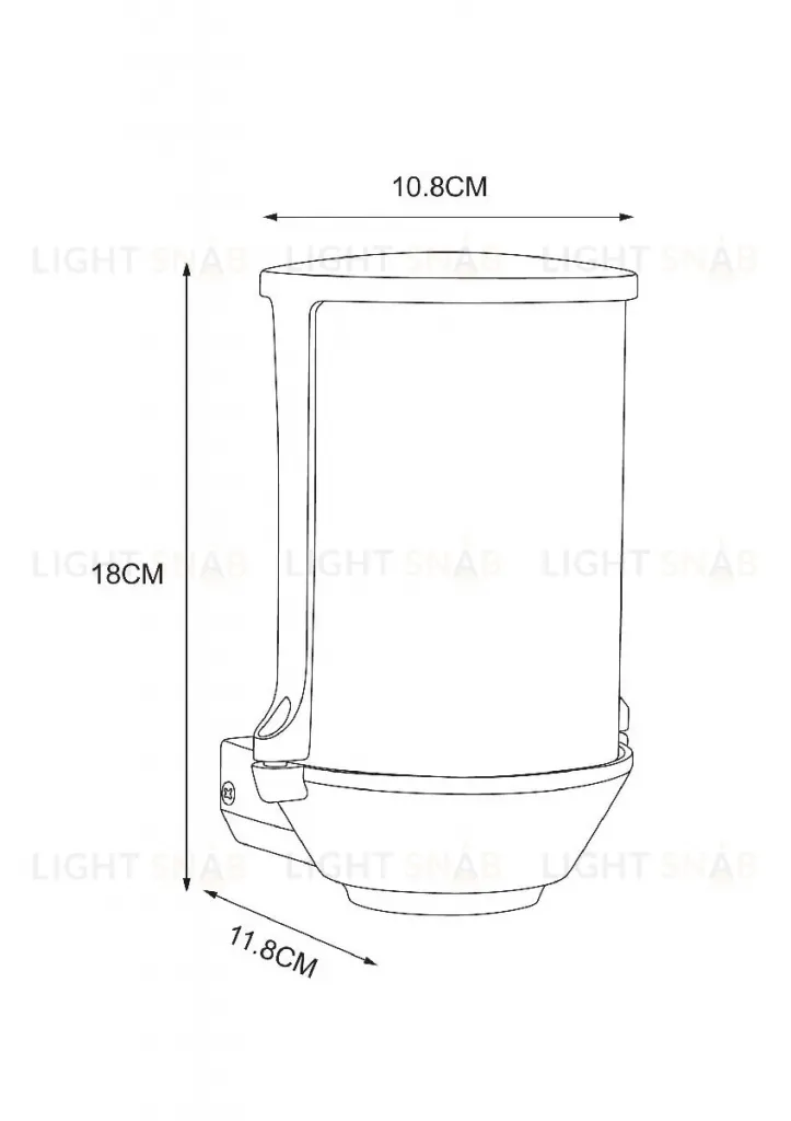 Уличный настенный светильник Arte Lamp Minchir A8306AL-1BK A8306AL-1BK