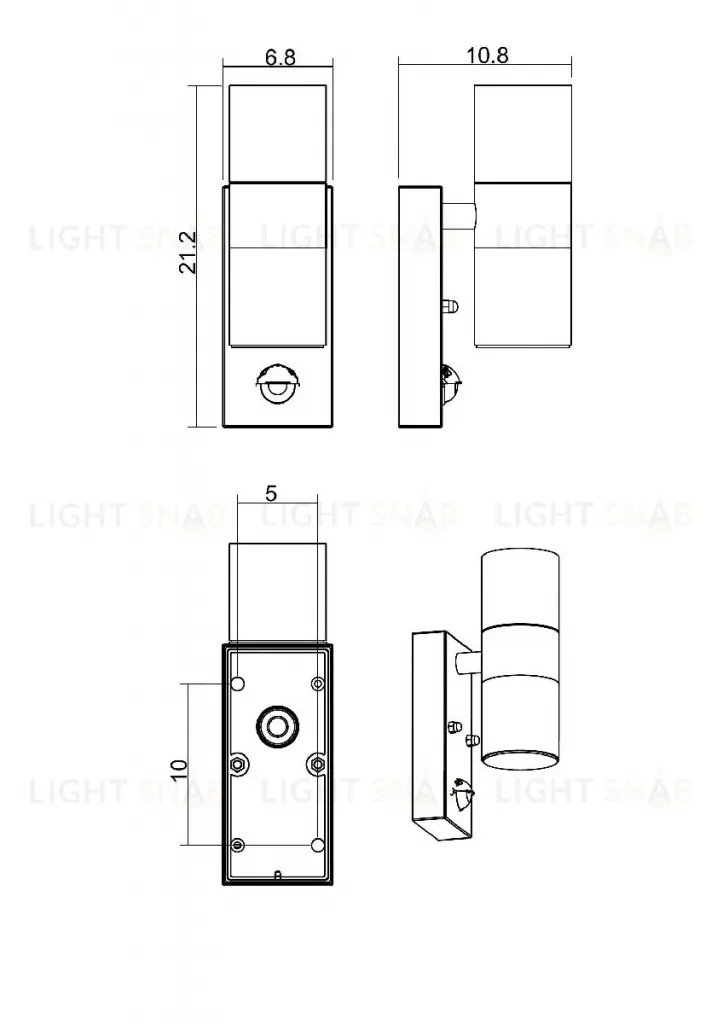 Архитектурный светильник Arte Lamp Mistero A3322AL-2BK A3322AL-2BK