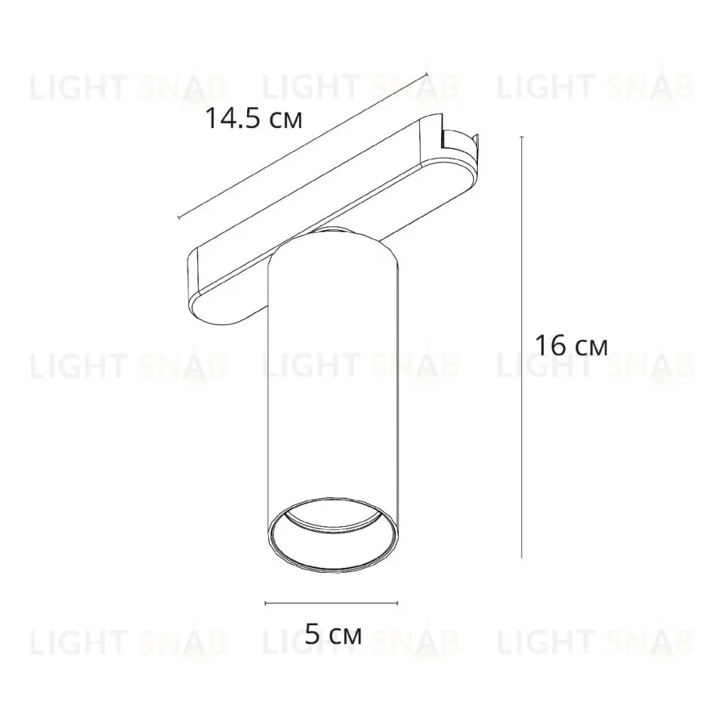 Трековый магнитный светильник Arte Lamp Rapid A6158PL-1WH A6158PL-1WH