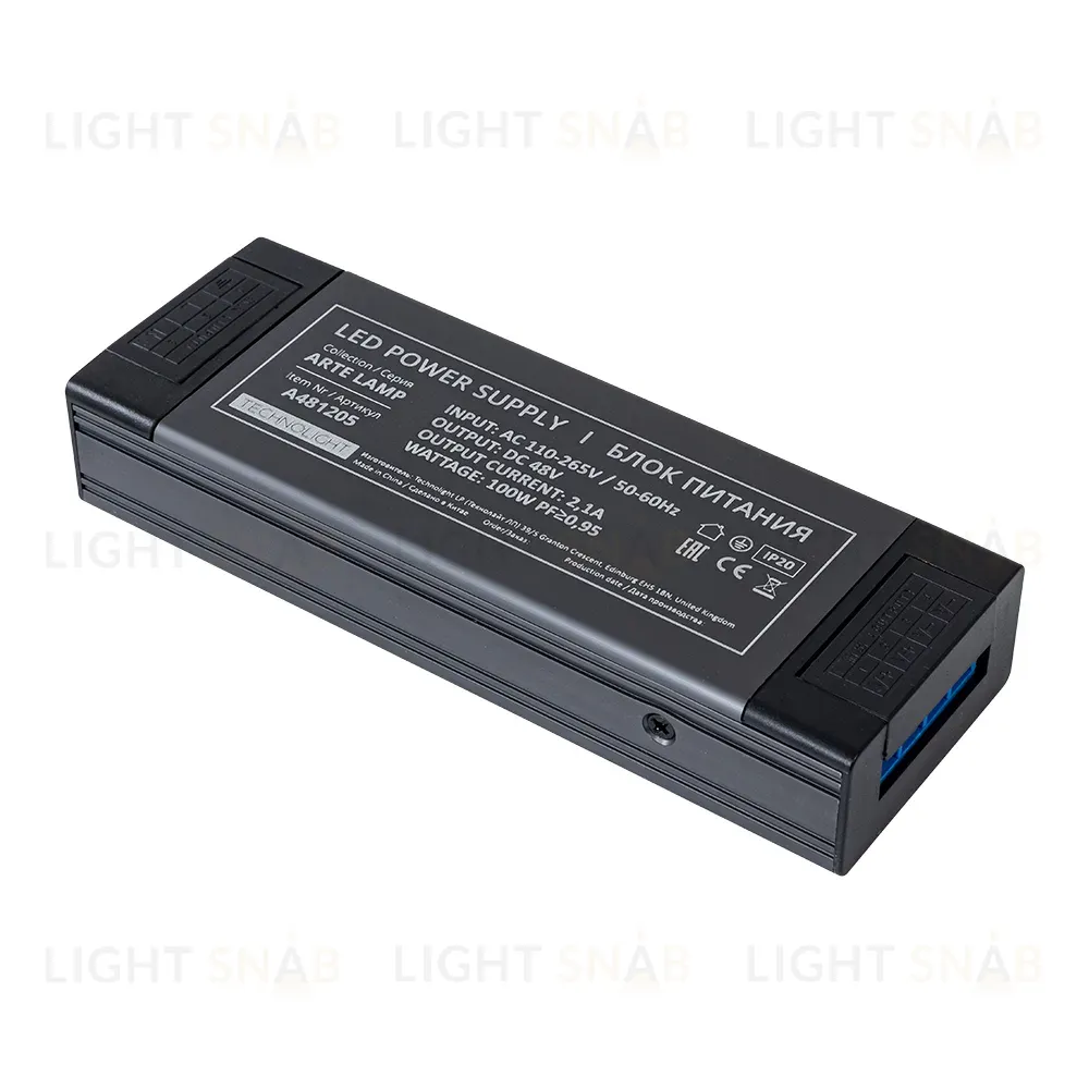 Блок питания Arte Lamp 100Вт DC48В 2.08А IP20 A481205N A481205N