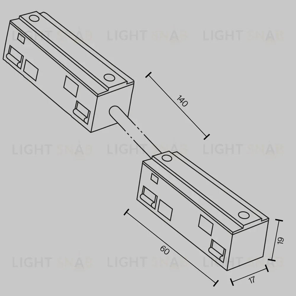 Коннектор питания угловой гибкий Maytoni Technical Magnetic track system Exility Accessories for tracks Exility TRA034CPC-42B-15-1 TRA034CPC-42B-15-1