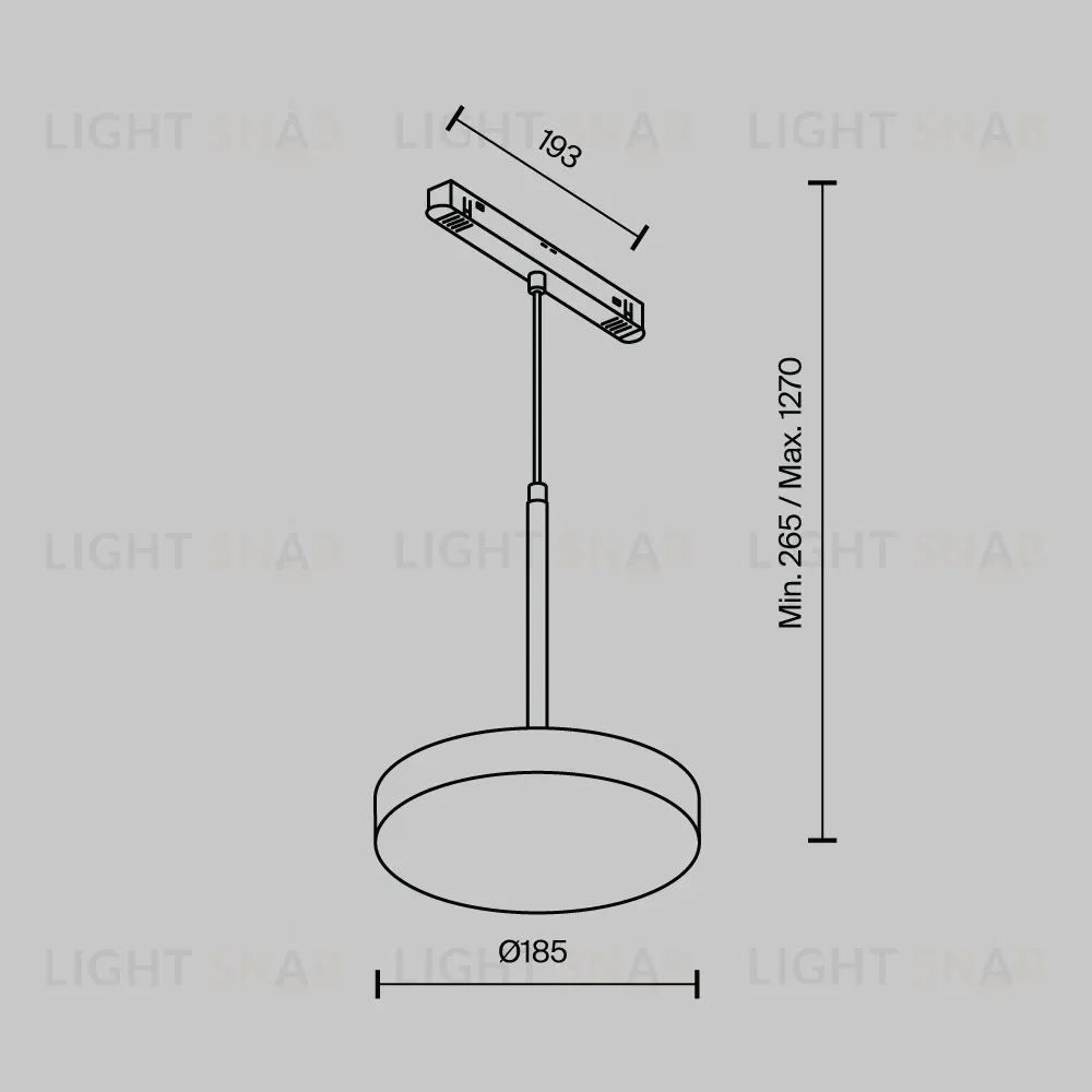 Потолочный светодиодный светильник Maytoni Technical Ceiling Zon C032CL-45W4K-RD-MG C032CL-45W4K-RD-MG