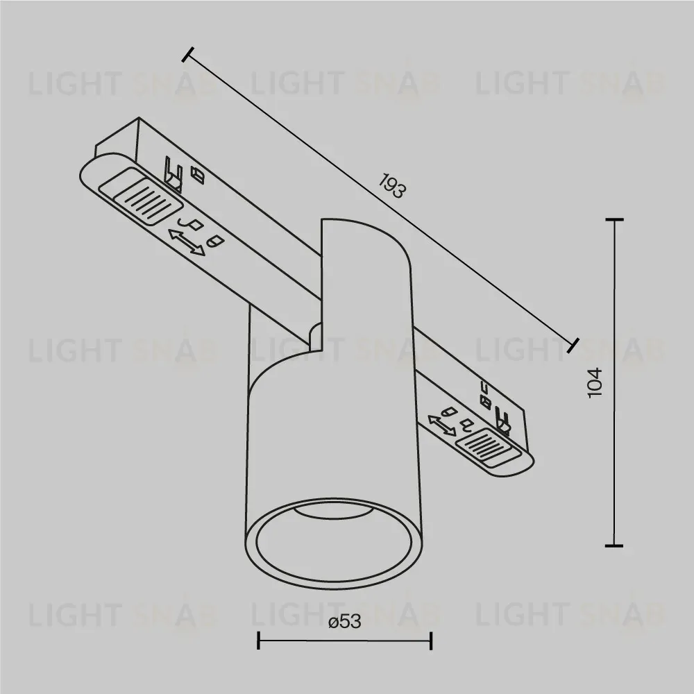 Трековый магнитный светильник Maytoni Alfa TR122-4-7W-DS-B TR122-4-7W-DS-B
