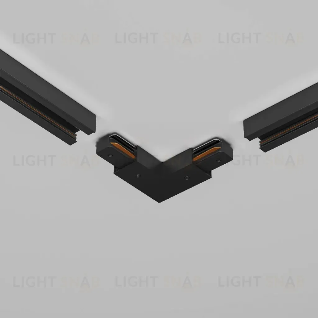 Угловой коннектор питания с вводом питания Maytoni Unity TRA001CLB-11B TRA001CLB-11B