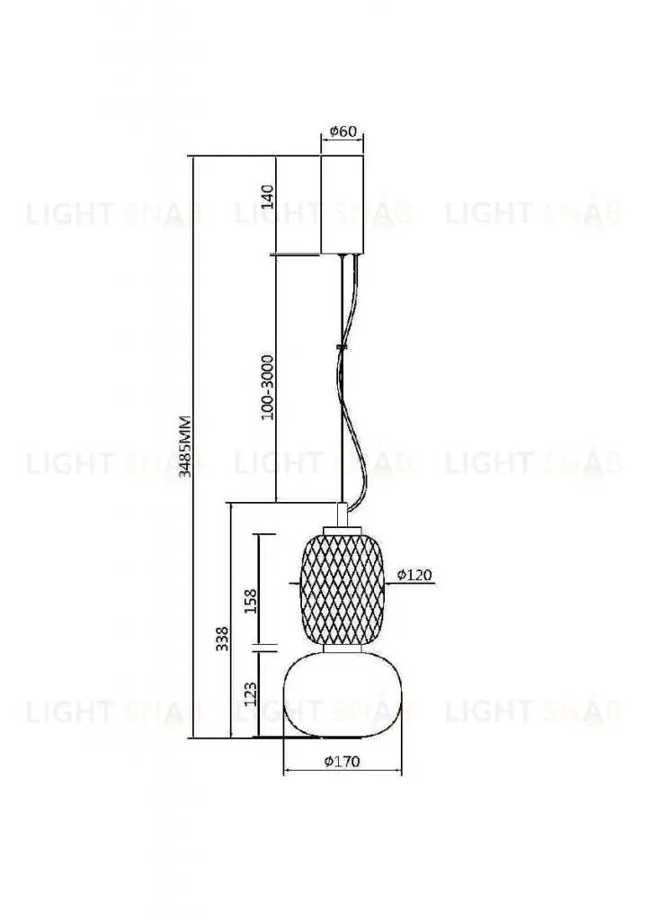 Подвесной светильник Maytoni Pattern MOD267PL-L18CH3K MOD267PL-L18CH3K