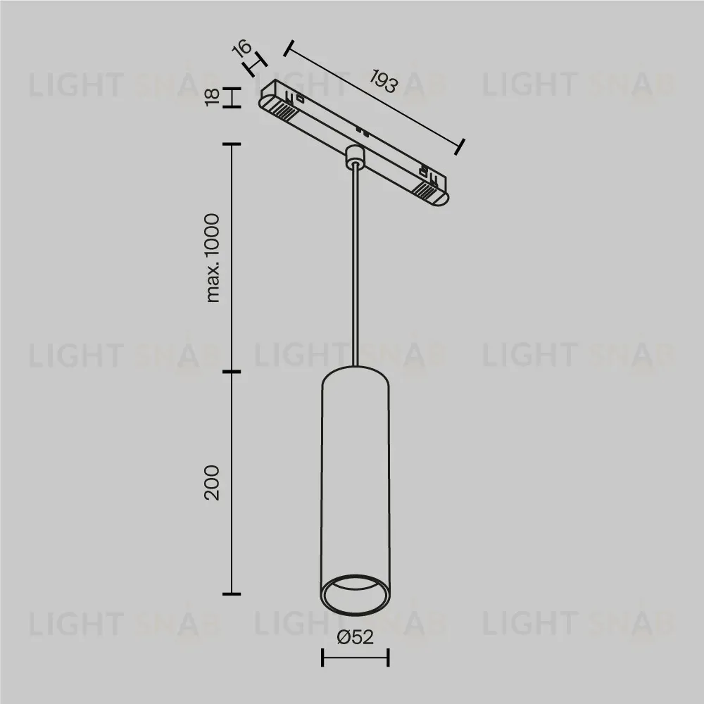 Трековый магнитный светильник Maytoni Focus Led TR041-2-12W3K-BBS TR041-2-12W3K-BBS