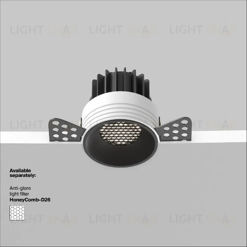 Встраиваемый светильник Maytoni Round DL058-7W4K-TRS-B DL058-7W4K-TRS-B